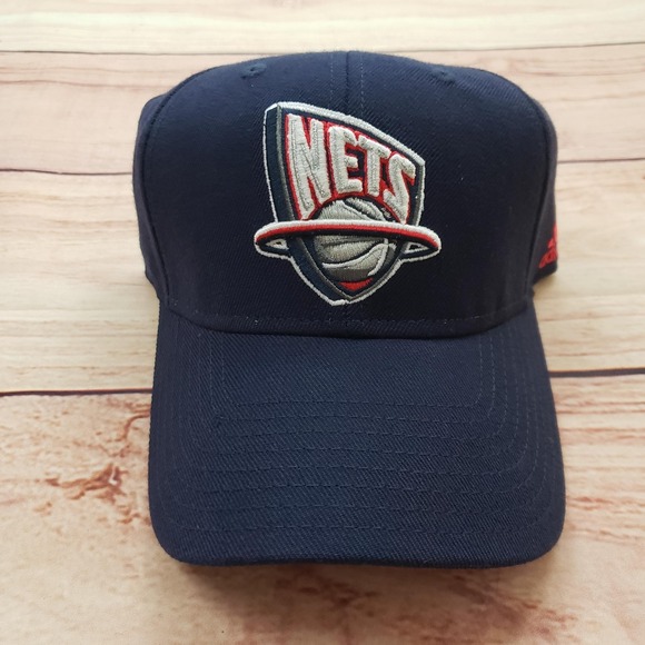 adidas Other - New Jersey Nets Hat Cap Strap Back One Size‎ Navy NBA Basketball Adidas Mens